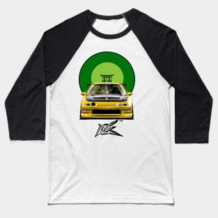 integra type r racecar lowered yellow Baseball T-Shirt